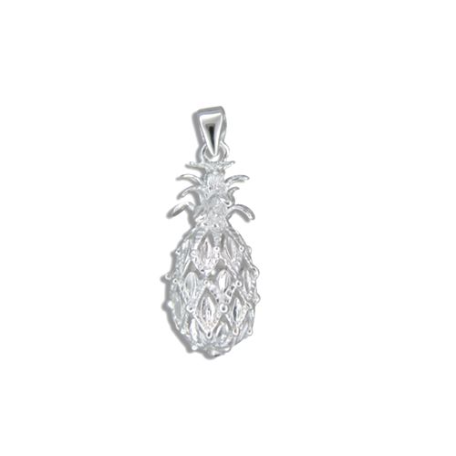 Sterling Silver Hawaiian Pineapple Pendant (M)