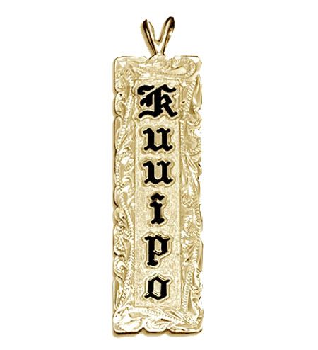 Sterling Silver Name Drop Hawaiian 