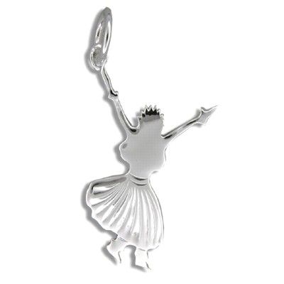 Sterling Silver Kahiko Hula Dancing III Pendant