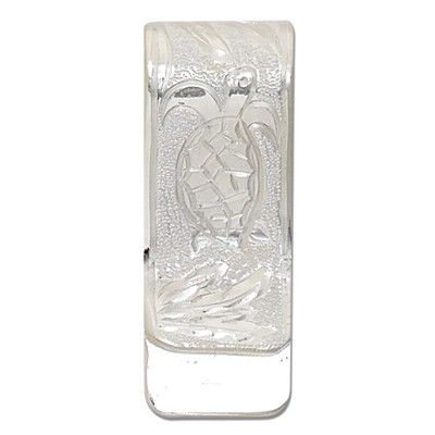 Sterling Silver Hawaiian Sea Turtle Money Clip