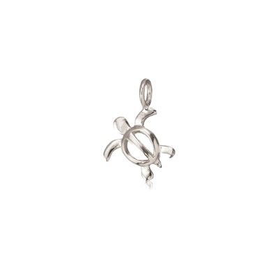 Sterling Silver Hawaiian Cut-Out HONU Mini Charm