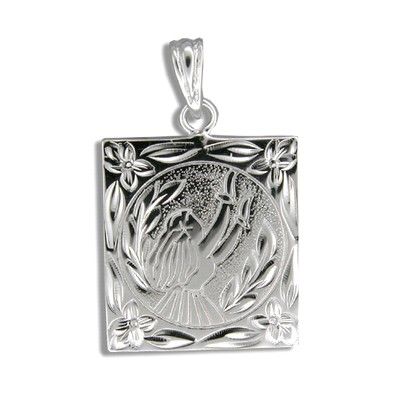 Sterling Silver Kahiko Moon Light Hula Dancer Pendant