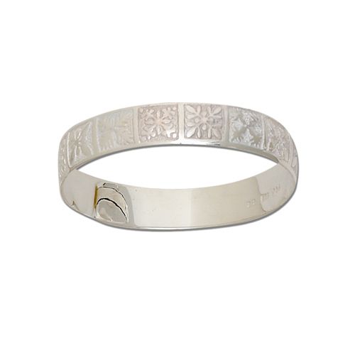 Modern Sterling Silver Child's Engravable Cuff Bracelet. Wholesale 