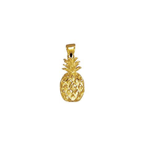 14kt Yellow Gold Cut-In Hawaiian Pineapple Pendant